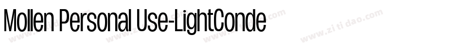 Mollen Personal Use-LightCondensed字体转换